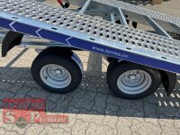 Lorries PLI30-4521 - 3000 kg kippbarer leichter Autotransporter mit ALU Standschienen