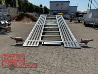 Lorries PLI35-5021 - 3500 kg kippbarer leichter Autotransporter mit ALU Standschienen