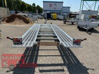Lorries PLI35-5021 - 3500 kg kippbarer leichter Autotransporter mit ALU Standschienen