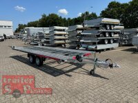 Lorries PLI35-5021 - 3500 kg kippbarer leichter Autotransporter mit ALU Standschienen