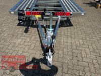 Lorries PLI35-5021 - 3500 kg kippbarer leichter Autotransporter mit ALU Standschienen