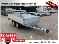 Eduard 750 KG Hochlader - Gebremster Doppelachser - 3.1x1.6m - Ladehöhe:72 cm - 155R13 - Bordwände 40cm