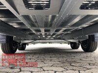 Eduard 2700 KG Multitransporter - Gebremster Doppelachser - 4.0x2.0m - Ladehöhe:56 cm - 195/55R10 - Auffahrschienen  - Bordwände 30cm