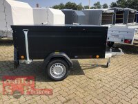 TPV KT-EU2 Koffer - black / schwarz  Deckelanhänger - ungebremst mit Dachreling - 100 KM/H