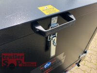 TPV KT-EU2 Koffer - black / schwarz  Deckelanhänger - ungebremst mit Dachreling - 100 KM/H