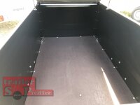 TPV KT-EU2 Koffer - black / schwarz  Deckelanhänger - ungebremst mit Dachreling - 100 KM/H