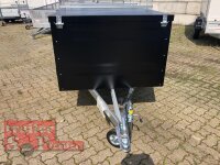 TPV KT-EU2 Koffer - Schwarz  Deckelanhänger - ungebremst mit Dachreling - 100 KM/H