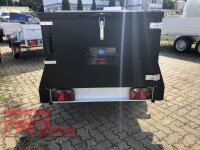 TPV KT-EU2 Koffer - Schwarz  Deckelanhänger - ungebremst mit Dachreling - 100 KM/H