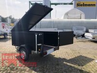 TPV KT-EU2 Kofferanhänger - 750 kg - SCHWARZ - ungebremst - 100 KM/H - Zurrösen - 13 pol. Stecker - mit Dachreling