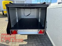 TPV KT-EB2 Koffer - 1000 KG - Deckelanhänger - gebremst mit Dachreling - 100 KM/H