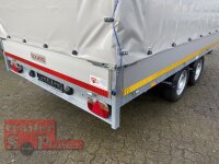 EDUARD 4020 -GD- Hochlader, Bordwände 30cm -2700kg- Lfh: 72cm -185/70R13 mit Hochplane SP-Line