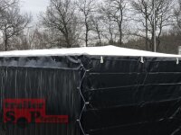 Eduard 3000 KG Multitransporter - Gebremste Doppelachser - 5.0x2.0m - Ladehöhe:56 cm - 195/55R10 - Bordwände 30cm - Rampen / Winde - mit Schiebeplane links und rechts