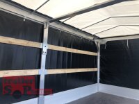 Eduard 3000 KG Multitransporter - Gebremste Doppelachser - 5.0x2.0m - Ladehöhe:56 cm - 195/55R10 - Bordwände 30cm - Rampen / Winde - mit Schiebeplane links und rechts