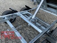 Eduard 2700 KG Rückwärtskipper - Gebremster Doppelachser - 3.1x1.8m - Ladehöhe:63 cm - 195/50R13 - Bordwände 30cm - Auffahrschienen - Schwerlaststützen