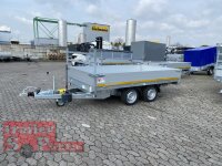 Eduard 2700 KG Rückwärtskipper - Gebremster Doppelachser - 3.1x1.8m - Ladehöhe:63 cm - 195/50R13 - Bordwände 30cm - Auffahrschienen - Schwerlaststützen