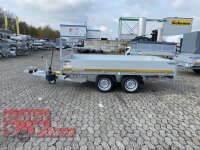 Eduard 2700 KG Rückwärtskipper - Gebremster Doppelachser - 3.1x1.8m - Ladehöhe:63 cm - 195/50R13 - Bordwände 30cm - Auffahrschienen - Schwerlaststützen
