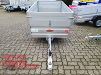 Böckmann TL-AL 2111/75 ALU Tieflader Anhänger - ungebremst mit Stahl - Kastenaufsatz 35 cm