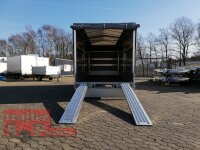 EDUARD 5020 -GD- Hochlader, Auffahrschienen & Winde, Bordwände 30cm -2700kg- Lfh: 63cm -195/50R13 mit Hochplane SP-Line ÖKO Schräge