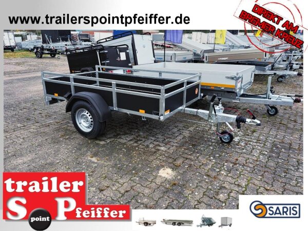 Saris Classic Wood 255 133 1350 Holz Tieflader - Anhänger gebremst