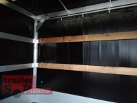 Eduard 2700 KG Hochlader - Gebremste Doppelachser - 3.3x1.8m - Ladehöhe:56 cm -  Bordwände 30cm mit Hochplane SP-Line und Schiebeplanen