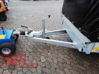 Eduard 2700 KG Hochlader - Gebremste Doppelachser - 3.3x1.8m - Ladehöhe:56 cm -  Bordwände 30cm mit Hochplane SP-Line und Schiebeplanen