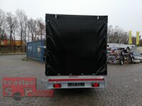 EDUARD 3318 -GD- Hochlader, Bordwände 30cm -2700kg- Lfh: 56cm -195/55R10 mit Hochplane SP-Line Schiebeplane links und rechts