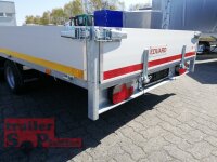 Eduard 2700 KG Multitransporter - Gebremste Doppelachser - 4.0x1.8m - Ladehöhe:56 cm - 195/55R10 - Bordwände 30cm mit Rampen und Winde