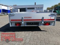 Eduard 2700 KG Multitransporter - Gebremste Doppelachser - 4.0x1.8m - Ladehöhe:56 cm - 195/55R10 - Bordwände 30cm mit Rampen und Winde
