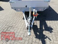 Eduard 2700 KG Multitransporter - Gebremste Doppelachser - 4.0x1.8m - Ladehöhe:56 cm - 195/55R10 - Bordwände 30cm mit Rampen und Winde