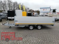 EDUARD 4020 -GD- Hochlader, Auffahrschienen, Bordwände 30cm -2700kg- Lfh: 63cm -195/50R13 mit 4020 - AufsatzBordwände pendelbar - 40cm Hoch - ALU Auffahrschienen