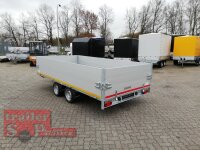 EDUARD 4020 -GD- Hochlader, Auffahrschienen, Bordwände 30cm -2700kg- Lfh: 63cm -195/50R13 mit 4020 - AufsatzBordwände pendelbar - 40cm Hoch - ALU Auffahrschienen