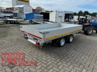 Eduard 3500 KG - 3 Seitenkipper -  Gebremster Doppelachser - 3.3x1.8m - Ladehöhe:63 cm - 195/50R13C - Auffahrrampen - E-Pumpe