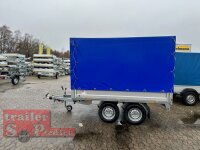 Böckmann HL-AL 2516/20 Alu - Hochlader Anhänger mit Hochplane SP-Line - Heckrollo
