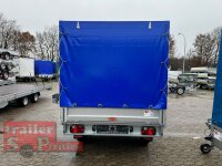 Böckmann HL-AL 2516/20 Alu - Hochlader Anhänger mit Hochplane SP-Line - Heckrollo