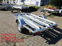 TPV MB2 Motorrad - Anhänger - gebremst - 1000 kg - 3 Standschienen - 13 pol. Stecker