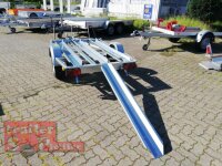 TPV MB2 Motorrad - Anhänger - gebremst - 1000 kg - 3 Standschienen - 13 pol. Stecker