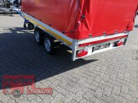 EDUARD 3116 -GD- Heckkipper, Bordwände 30cm -2700kg- H-Pumpe - Lfh: 72cm -185/70R13 mit Hochplane SP-Line