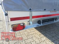 Eduard 3000 KG Multitransporter - Gebremste Doppelachser - 5.0x2.2m - Ladehöhe:56 cm - 195/55R10 - Auffahrschienen & Winde - Bordwände 30cm mit Hochplane SP Line