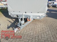 Eduard 3000 KG Multitransporter - Gebremste Doppelachser - 5.0x2.2m - Ladehöhe:56 cm - 195/55R10 - Auffahrschienen & Winde - Bordwände 30cm mit Hochplane SP Line