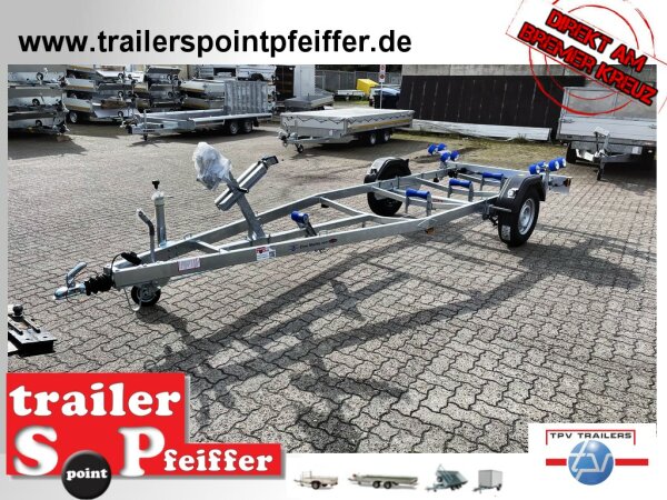 TPV ( Böckmann ) BA1300-R - 1300 KG - Bootstrailer für Boote / Motorboote bis ca. 5,8 m