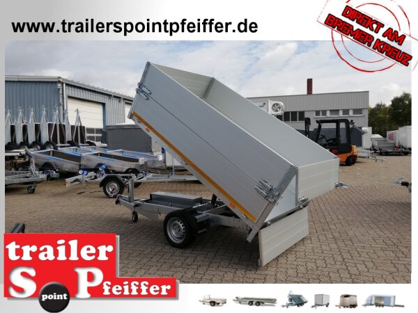 EDUARD 2615 -GE- Heckkipper, Bordwände 40cm -1500kg- E-Pumpe - Lfh: 63cm -195/50R13 mit 2615 - AufsatzBordwände pendelbar - 40cm hoch