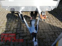 Eduard 3000 KG Multitransporter - Gebremste Doppelachser - 4.0x2.2m - Ladehöhe:56 cm - 195/55R10 - Auffahrschienen & Winde - Bordwände 30cm