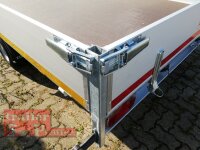 Eduard 3000 KG Multitransporter - Gebremste Doppelachser - 4.0x2.2m - Ladehöhe:56 cm - 195/55R10 - Auffahrschienen & Winde - Bordwände 30cm