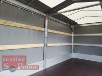 EDUARD 5020 -GD- Hochlader, Auffahrschienen & Winde, Bordwände 30cm -3500kg- Lfh: 63cm -195/50R13 mit Hochplane SP-Line Schiebeplane links und rechts