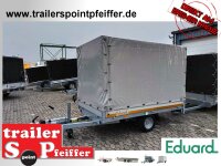 EDUARD 2615 -GE- Hochlader, Bordwände 30cm -1500kg- Lfh: 56cm -195/55R10 mit Hochplane SP-Line