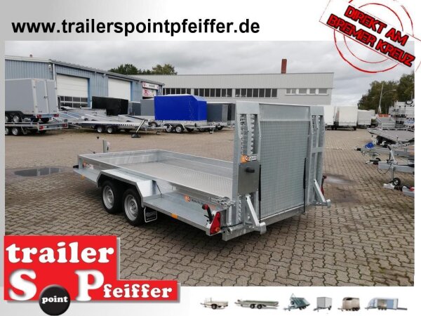 Saris Magnum MG 406 184 3500 2 - Maxx ForceOne 3500 - Maschinentransporter - Ladehöhe: 40 cm - Alu Boden - Auffahrrampe geschlossen