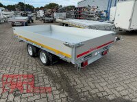 Eduard 3000 KG - 3 Seitenkipper -  Gebremster Doppelachser - 3.3x1.8m - Ladehöhe:63 cm - 195/50R13C - Auffahrrampen - E-Pumpe
