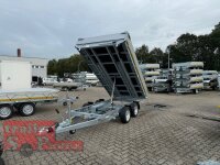 EDUARD 3318 -GD- 3 Seitenkipper, Auffahrschienen, Bordwände 30cm -3000kg- E & H-Pumpe - Lfh: 63cm -195/50R13