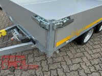 EDUARD 3318 -GD- 3 Seitenkipper, Auffahrschienen, Bordwände 30cm -3000kg- E & H-Pumpe - Lfh: 63cm -195/50R13