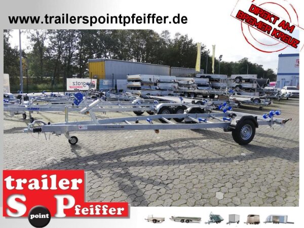 TPV ( Böckmann ) BA 1800-R - 1800 KG - Bootstrailer für Boote / Motorboote bis ca. 6,7 m